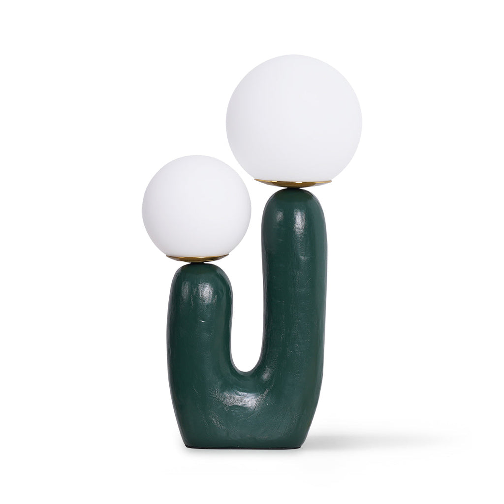 Oo Rough Cactus Twin-Globe Table Lamp
