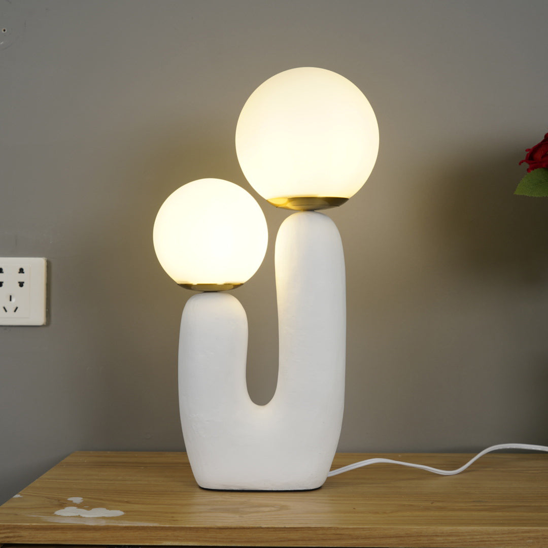 Oo Rough Cactus Twin-Globe Table Lamp