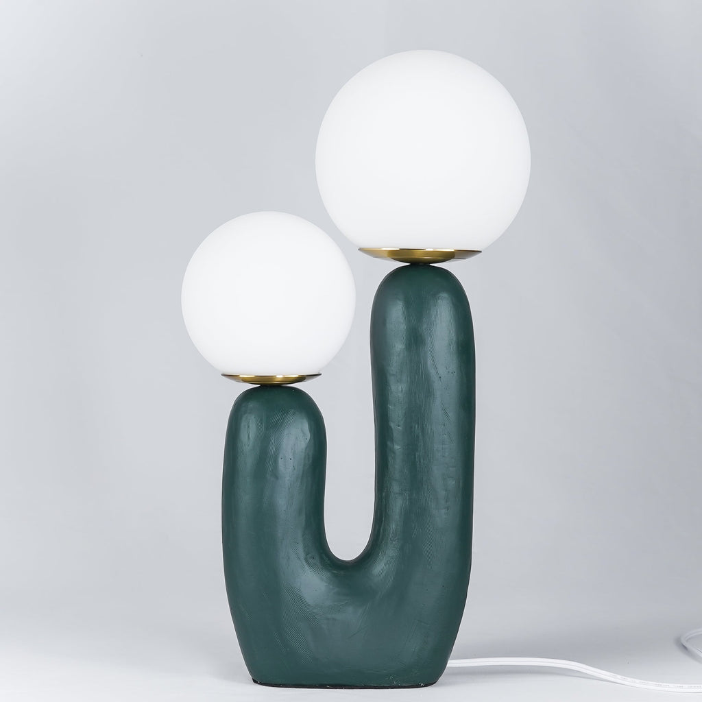Oo Rough Cactus Twin-Globe Table Lamp