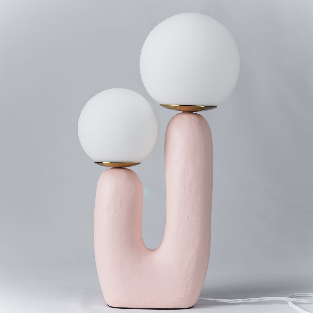 Oo Rough Cactus Twin-Globe Table Lamp