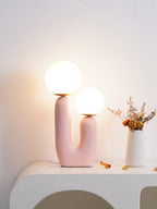 Oo Rough Cactus Twin-Globe Table Lamp