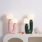 Oo Rough Cactus Twin-Globe Table Lamp
