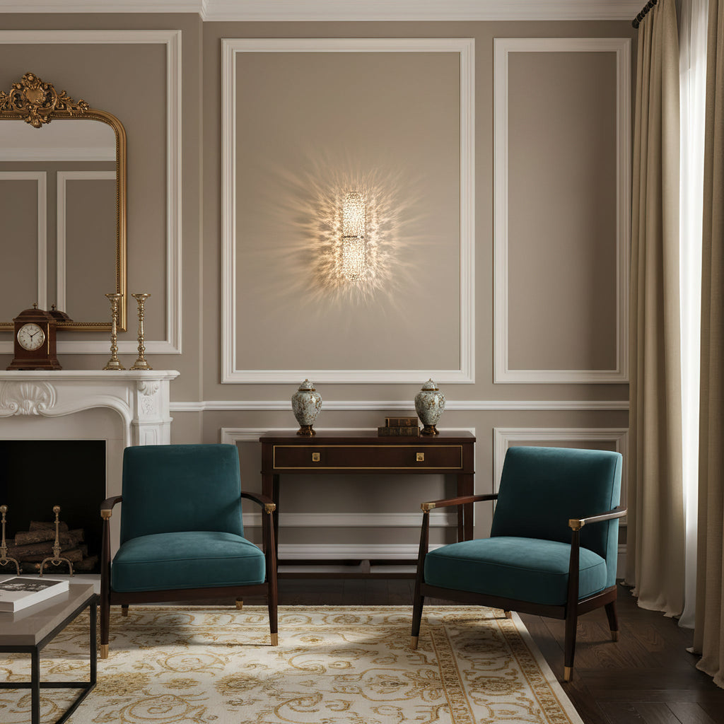 Opera Scandinavian Glass Wall Sconce
