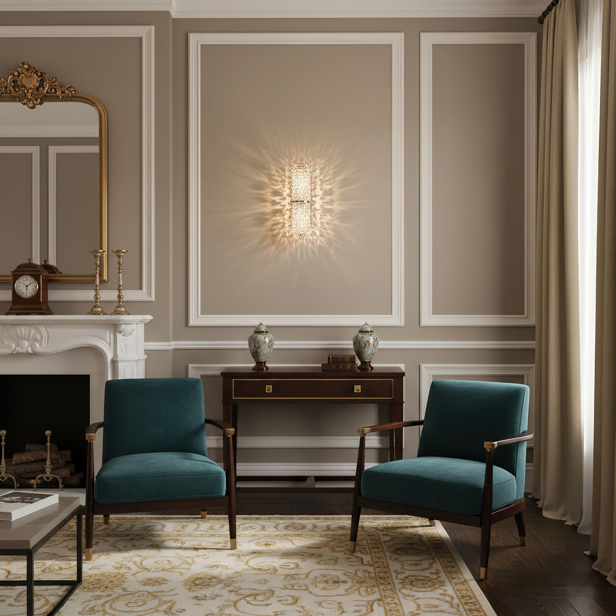 Opera Scandinavian Glass Wall Sconce