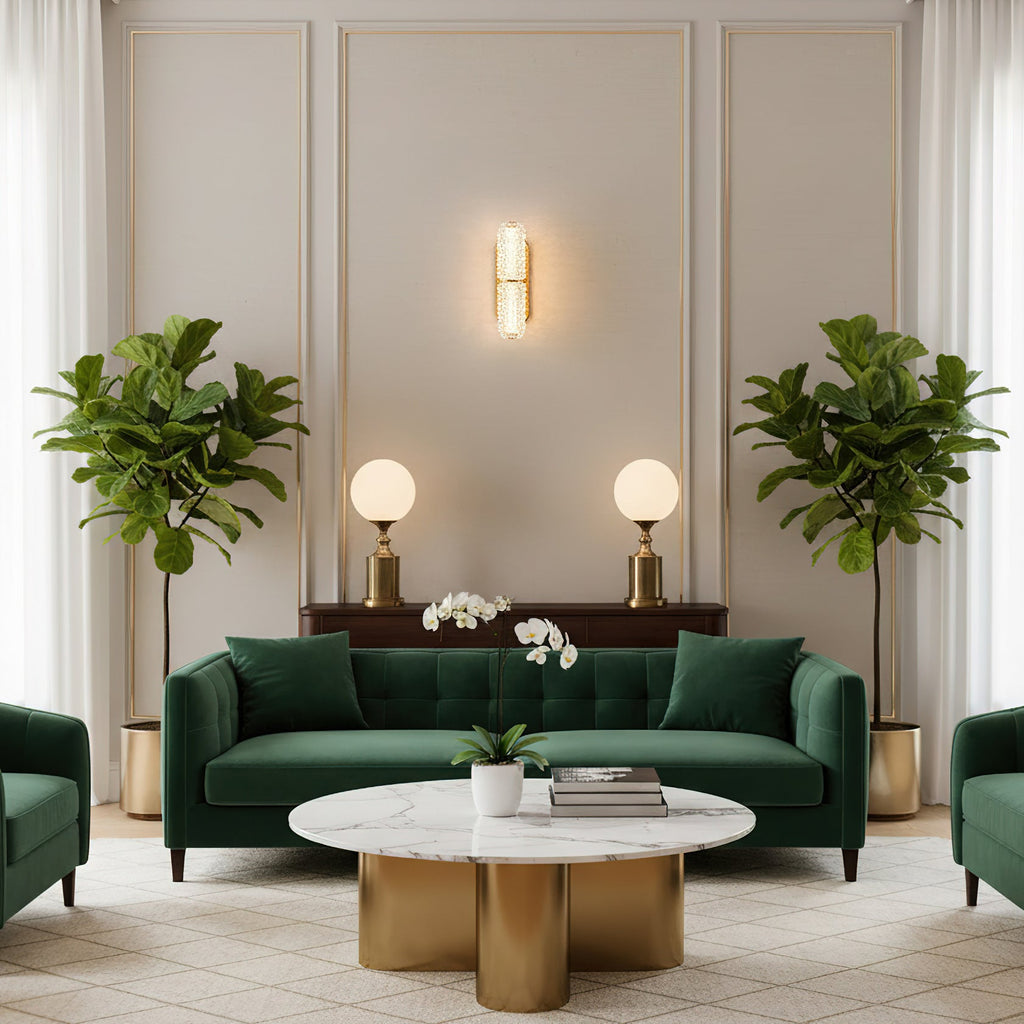 Opera Scandinavian Glass Wall Sconce