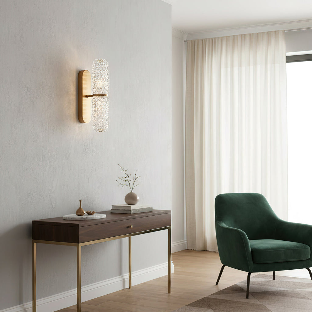 Opera Scandinavian Glass Wall Sconce