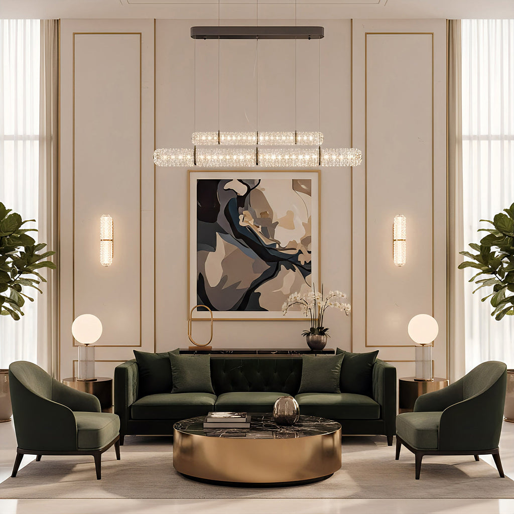 Opera Scandinavian Glass Wall Sconce