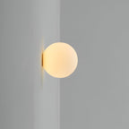 Orbique: Modern Sphere Wall Light – Round Glass Lamp in Minimalist Design