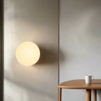Orbique: Modern Sphere Wall Light – Round Glass Lamp in Minimalist Design