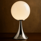Glass Table Lamp - Dimmable LED, Modern Nordic Design for Living Room