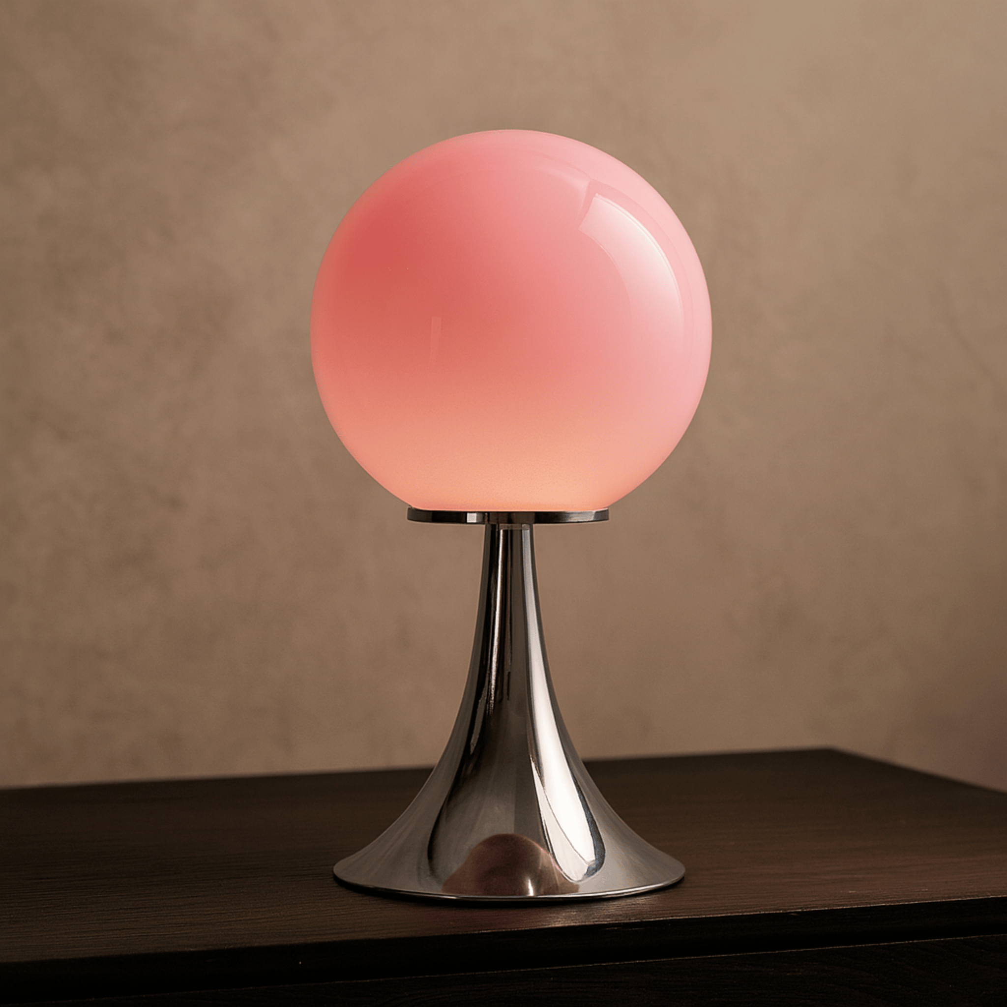 Glass Table Lamp - Dimmable LED, Modern Nordic Design for Living Room