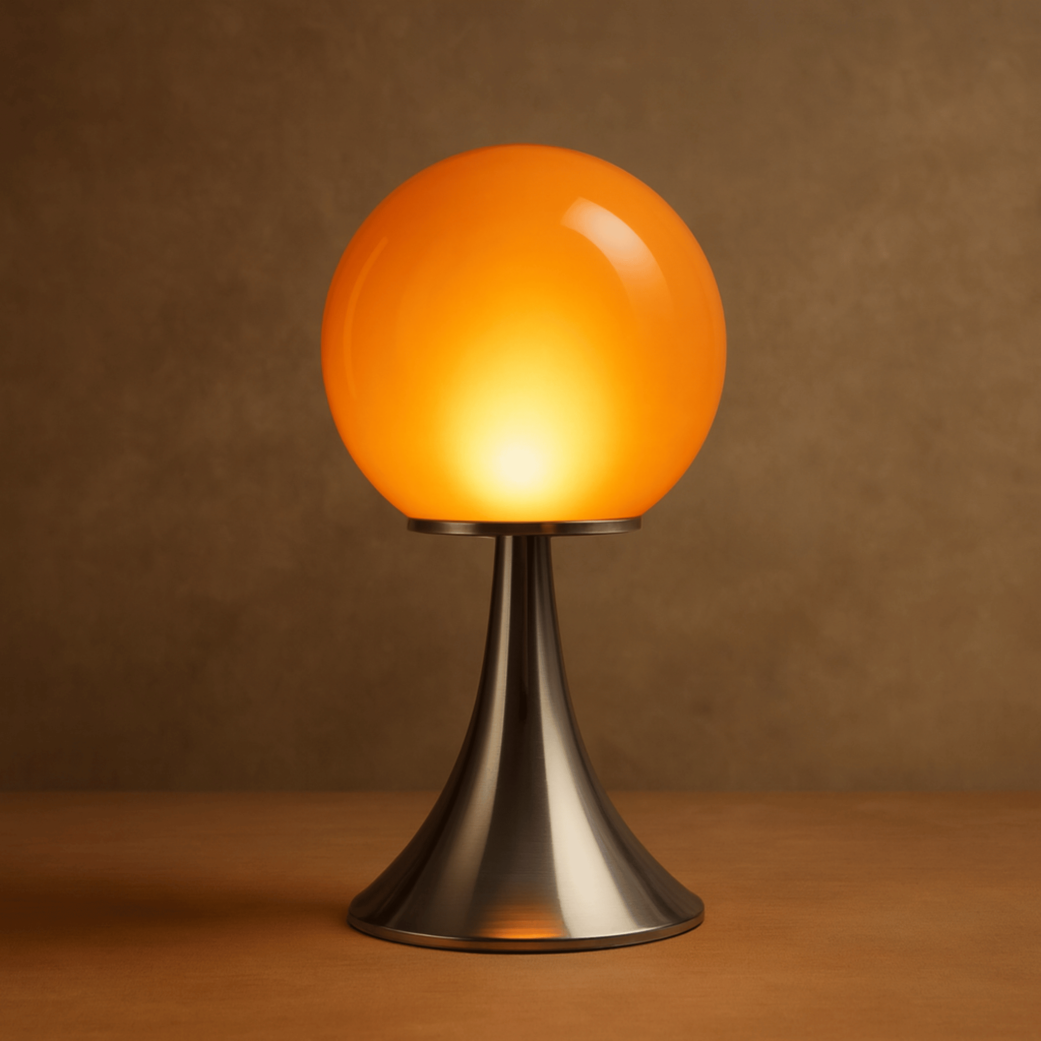 Glass Table Lamp - Dimmable LED, Modern Nordic Design for Living Room