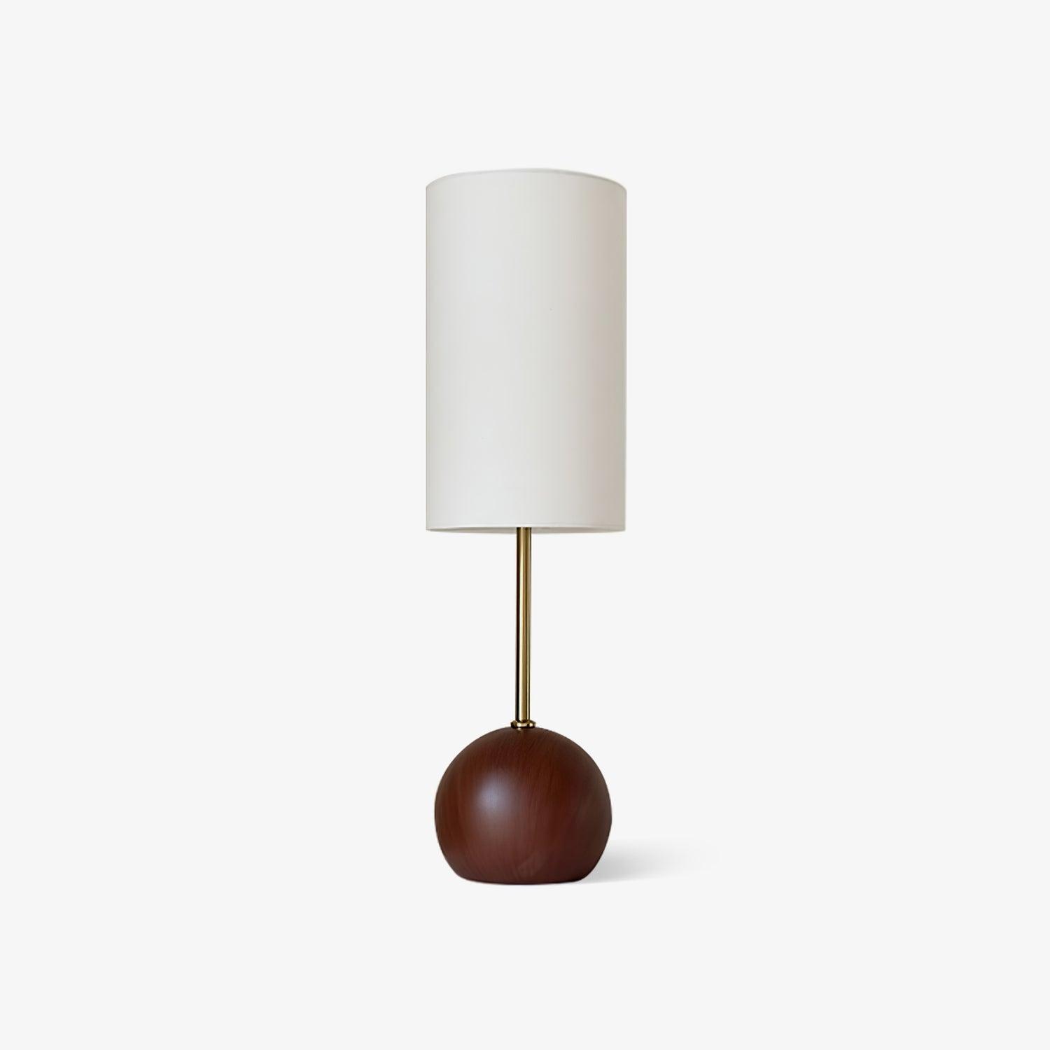 Virello – Wooden Spherical Table Lamp with Simple Design