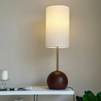 Virello – Wooden Spherical Table Lamp with Simple Design