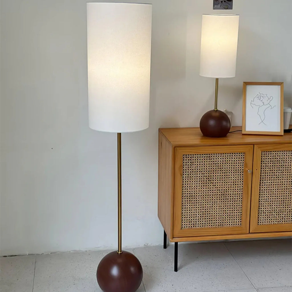 Virello – Wooden Spherical Table Lamp with Simple Design