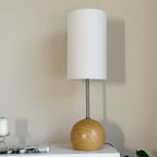 Virello – Wooden Spherical Table Lamp with Simple Design