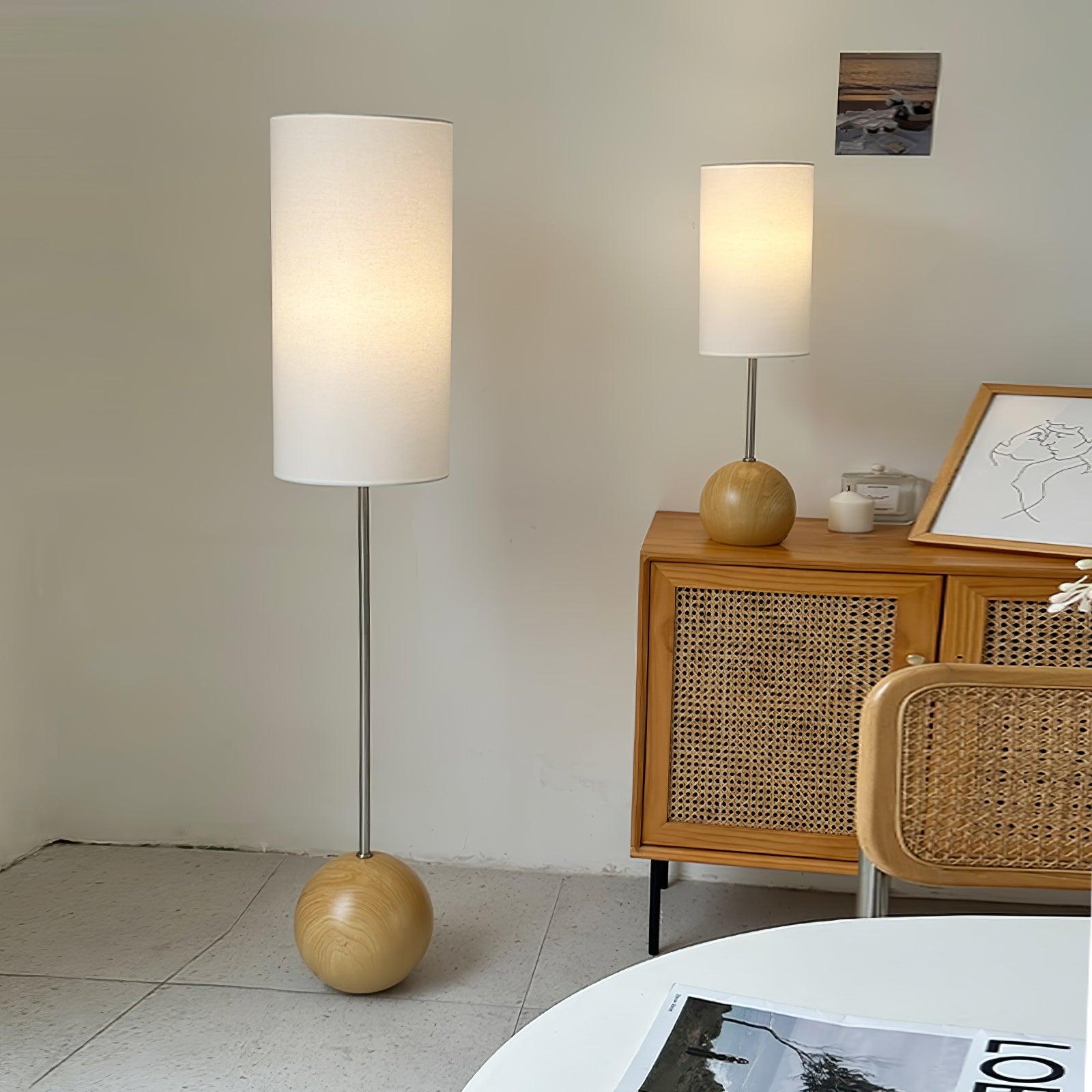 Virello – Wooden Spherical Table Lamp with Simple Design