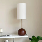 Virello – Wooden Spherical Table Lamp with Simple Design