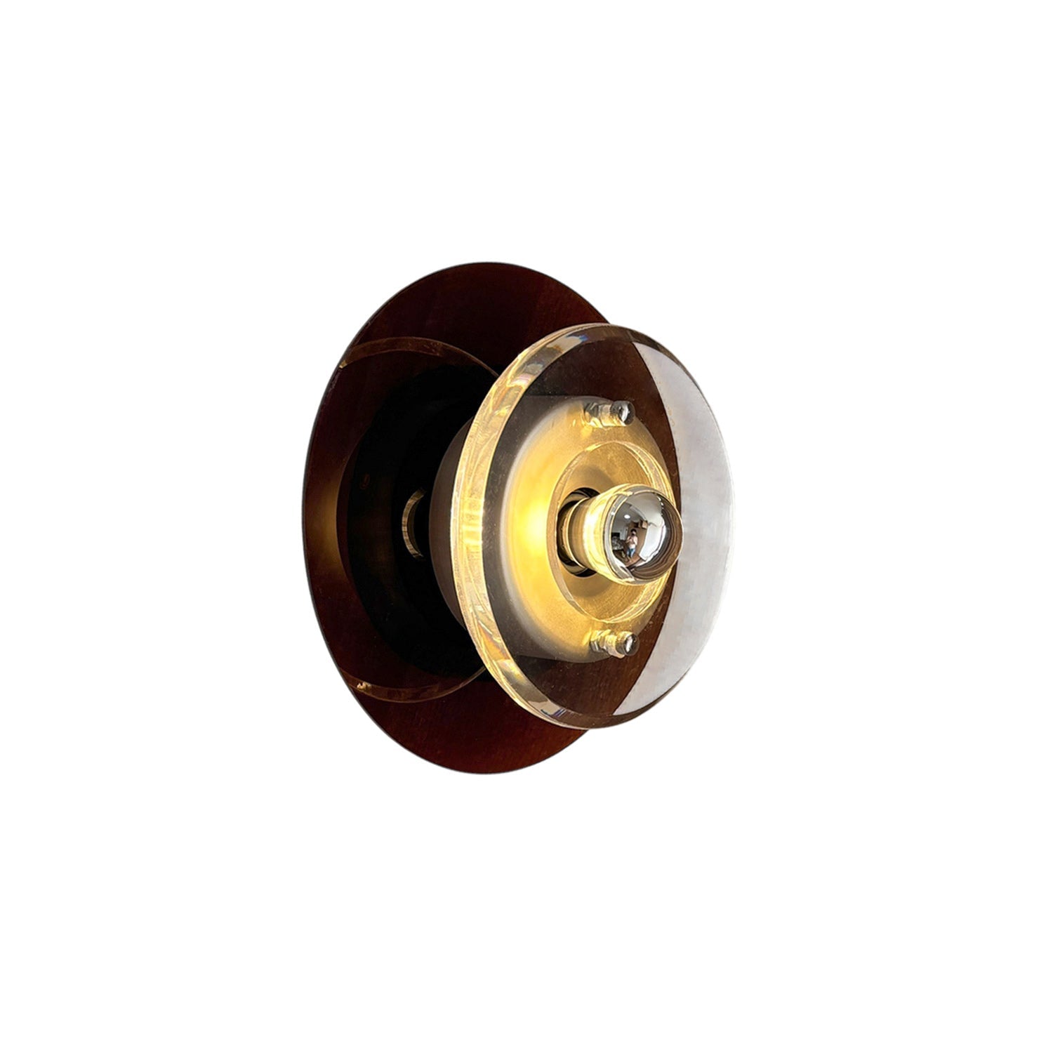 Orbit Space Age Layered Halo Wall Sconce