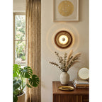 Orbit Space Age Layered Halo Wall Sconce