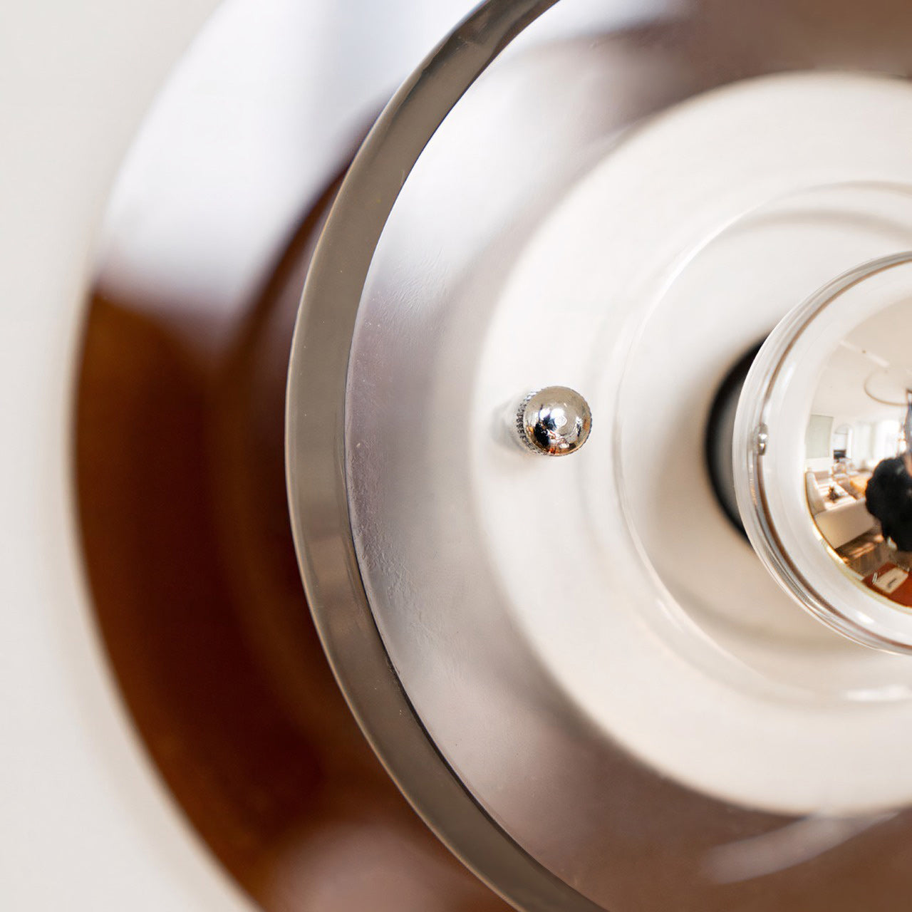 Orbit Space Age Layered Halo Wall Sconce