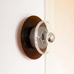 Orbit Space Age Layered Halo Wall Sconce