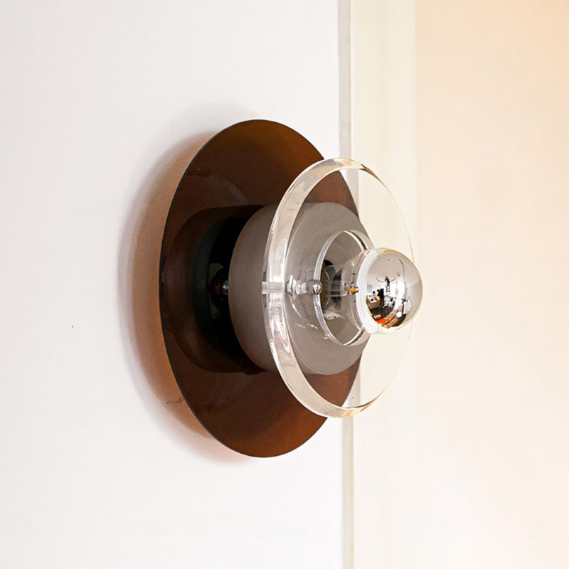 Orbit Space Age Layered Halo Wall Sconce