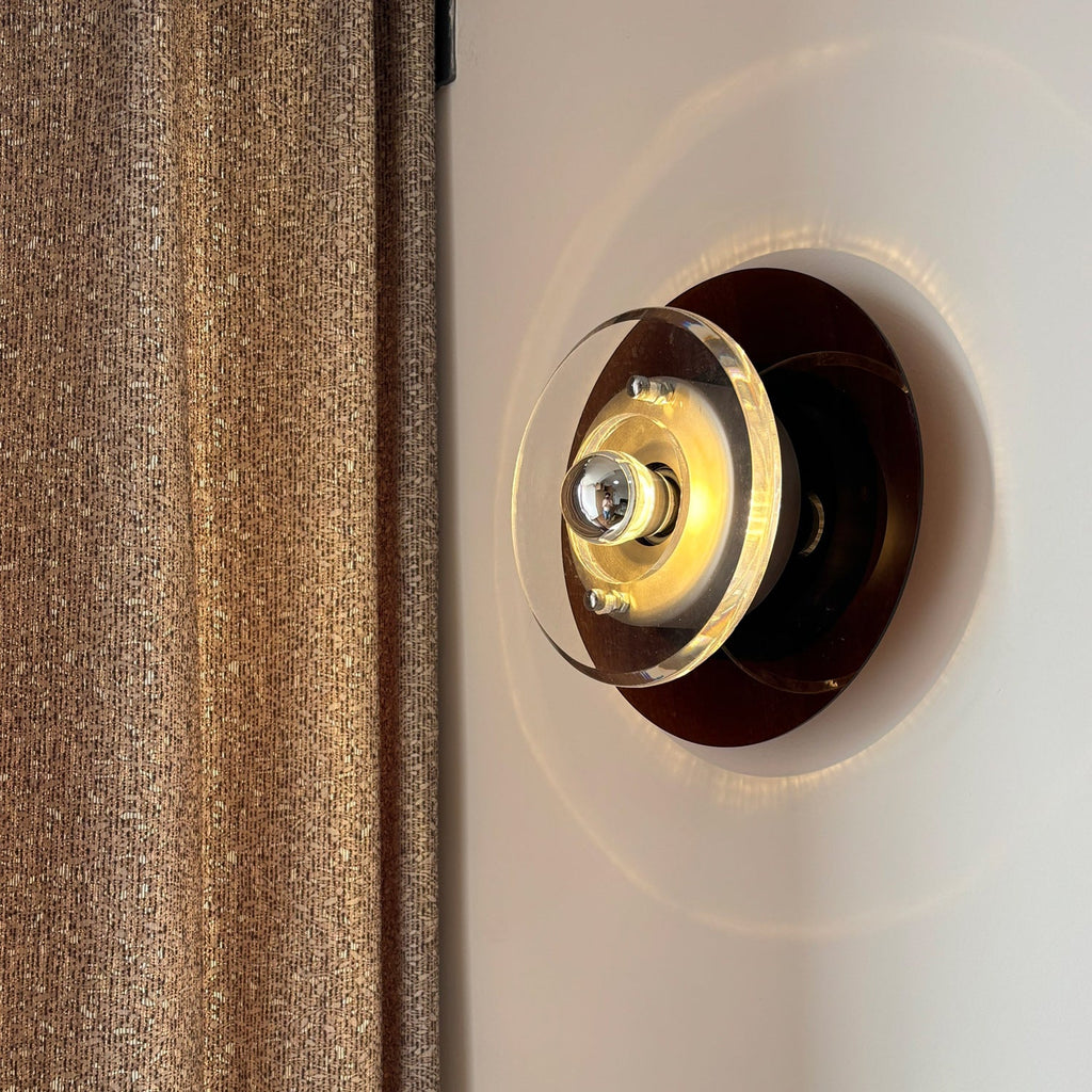 Orbit Space Age Layered Halo Wall Sconce