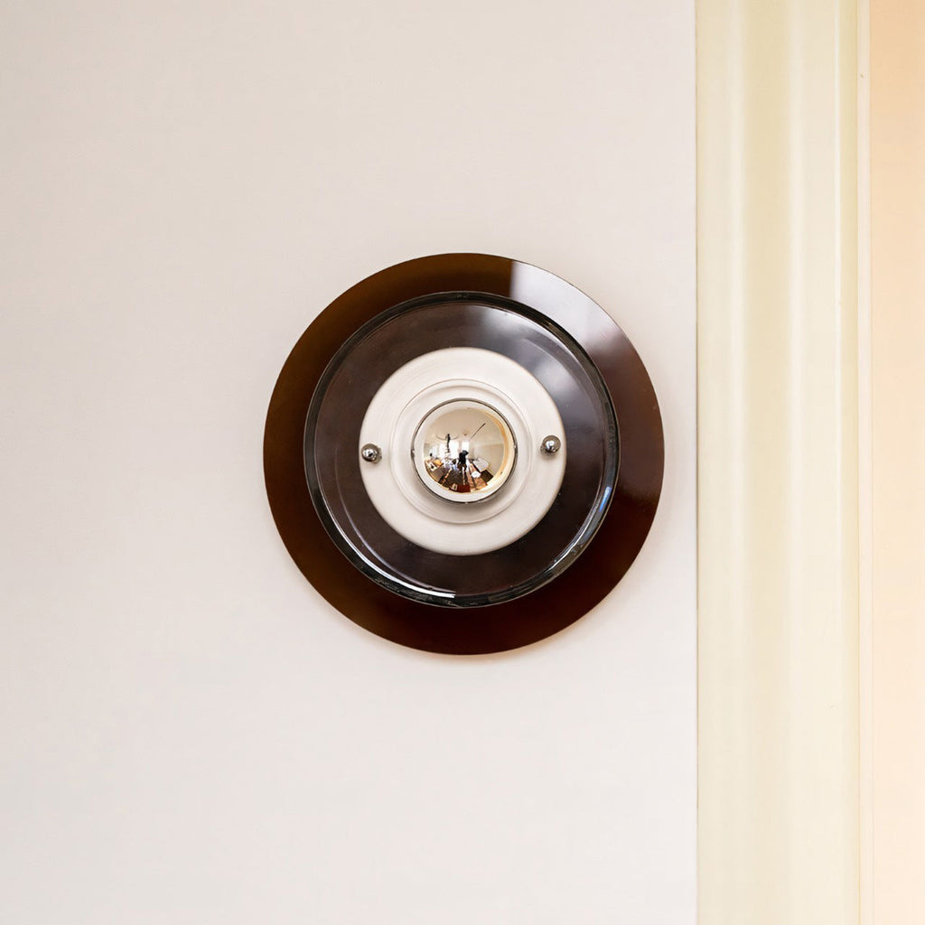 Orbit Space Age Layered Halo Wall Sconce