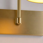 Orbiter Dome Single Gooseneck Brass Sconce