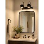 Orbiter Double Dome Brass Gooseneck Sconce