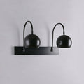 Orbiter Double Dome Brass Gooseneck Sconce