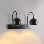 Orbiter Double Dome Brass Gooseneck Sconce