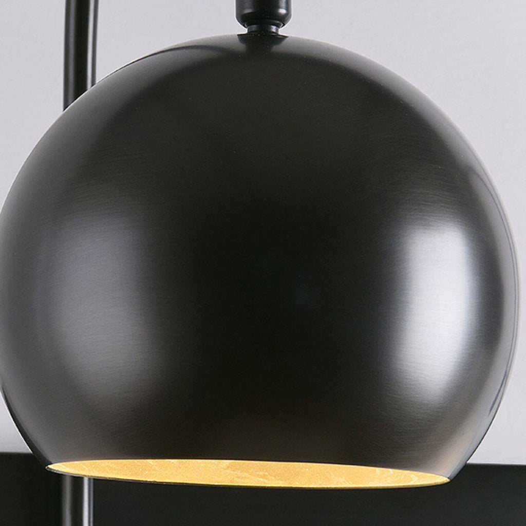 Orbiter Double Dome Brass Gooseneck Sconce