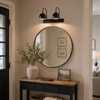 Orbiter Double Dome Brass Gooseneck Sconce
