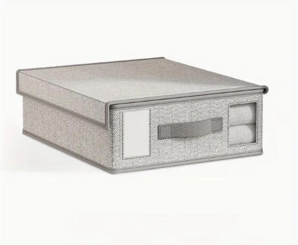 OrdnungPur: Foldable Bed Sheet Organizer – Space-saving & Ideal for Bed Linens, Blankets & Pillowcases