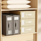 OrdnungPur: Foldable Bed Sheet Organizer – Space-saving & Ideal for Bed Linens, Blankets & Pillowcases