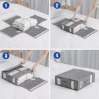 OrdnungPur: Foldable Bed Sheet Organizer – Space-saving & Ideal for Bed Linens, Blankets & Pillowcases