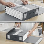OrdnungPur: Foldable Bed Sheet Organizer – Space-saving & Ideal for Bed Linens, Blankets & Pillowcases