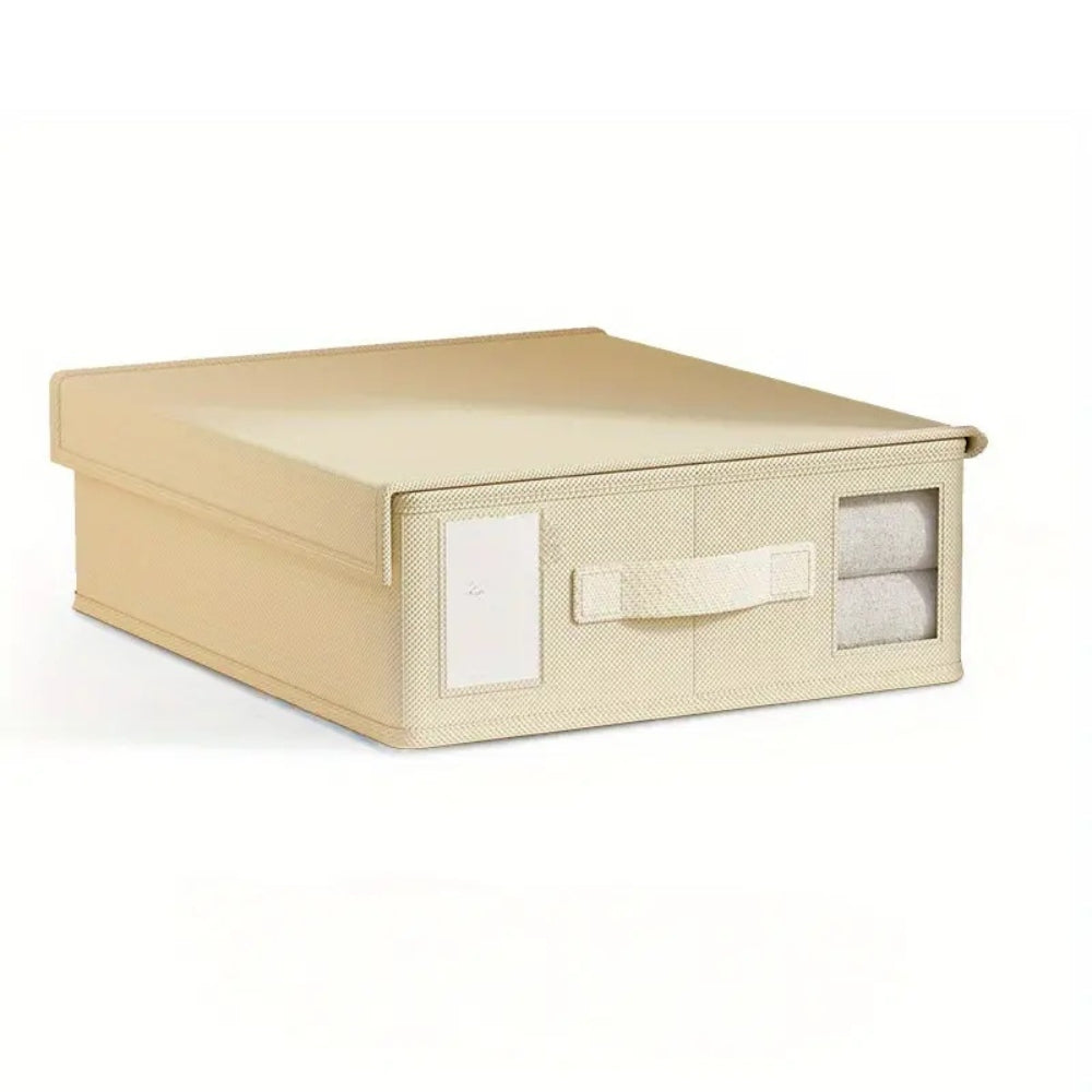 OrdnungPur: Foldable Bed Sheet Organizer – Space-saving & Ideal for Bed Linens, Blankets & Pillowcases