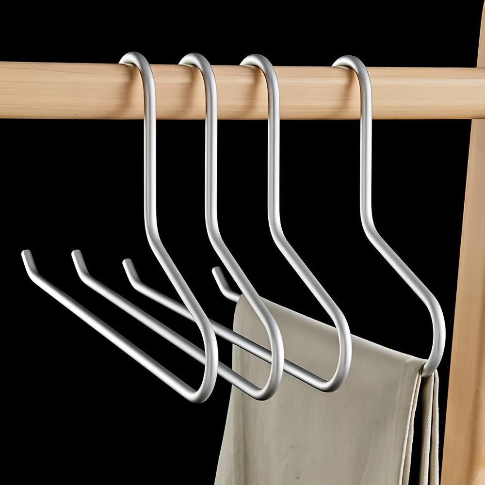 OrdnungSlim: Metal Hangers in Minimalist Design – Robust, Space-Saving & Versatile for Clothing (Set of 5)