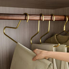 OrdnungSlim: Metal Hangers in Minimalist Design – Robust, Space-Saving & Versatile for Clothing (Set of 5)