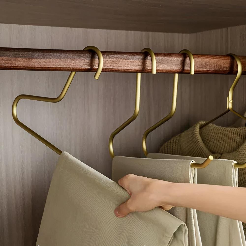 OrdnungSlim: Metal Hangers in Minimalist Design – Robust, Space-Saving & Versatile for Clothing (Set of 5)