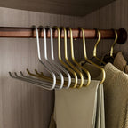 OrdnungSlim: Metal Hangers in Minimalist Design – Robust, Space-Saving & Versatile for Clothing (Set of 5)