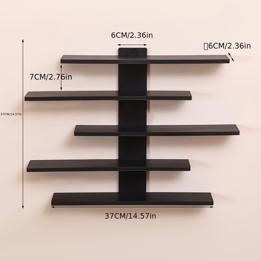 OrderStyle: Modern Wall Shelves – Durable, Space-Saving & Hanging for Office Supplies & Collectibles in the Bedroom
