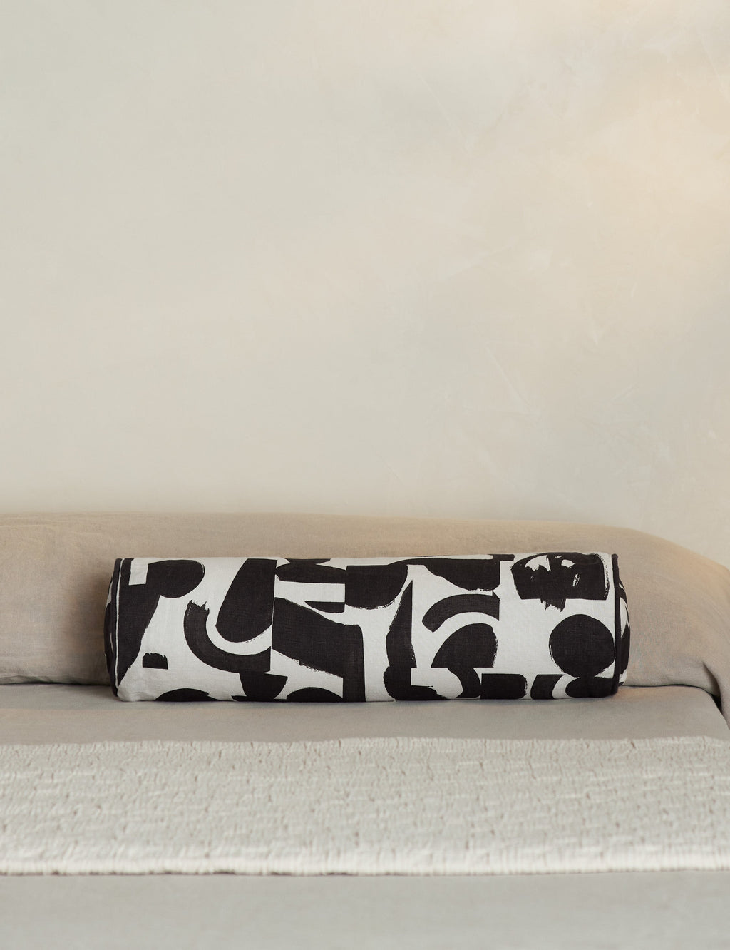 Bello Bolster Pillow | Organic Shapes, Linen