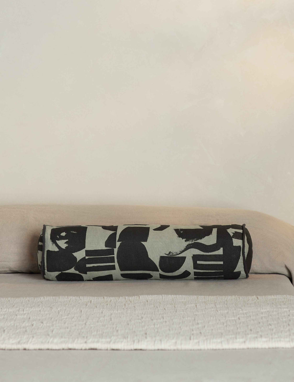 Bello Bolster Pillow | Organic Shapes, Linen