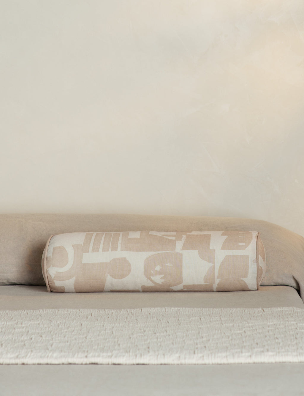 Bello Bolster Pillow | Organic Shapes, Linen