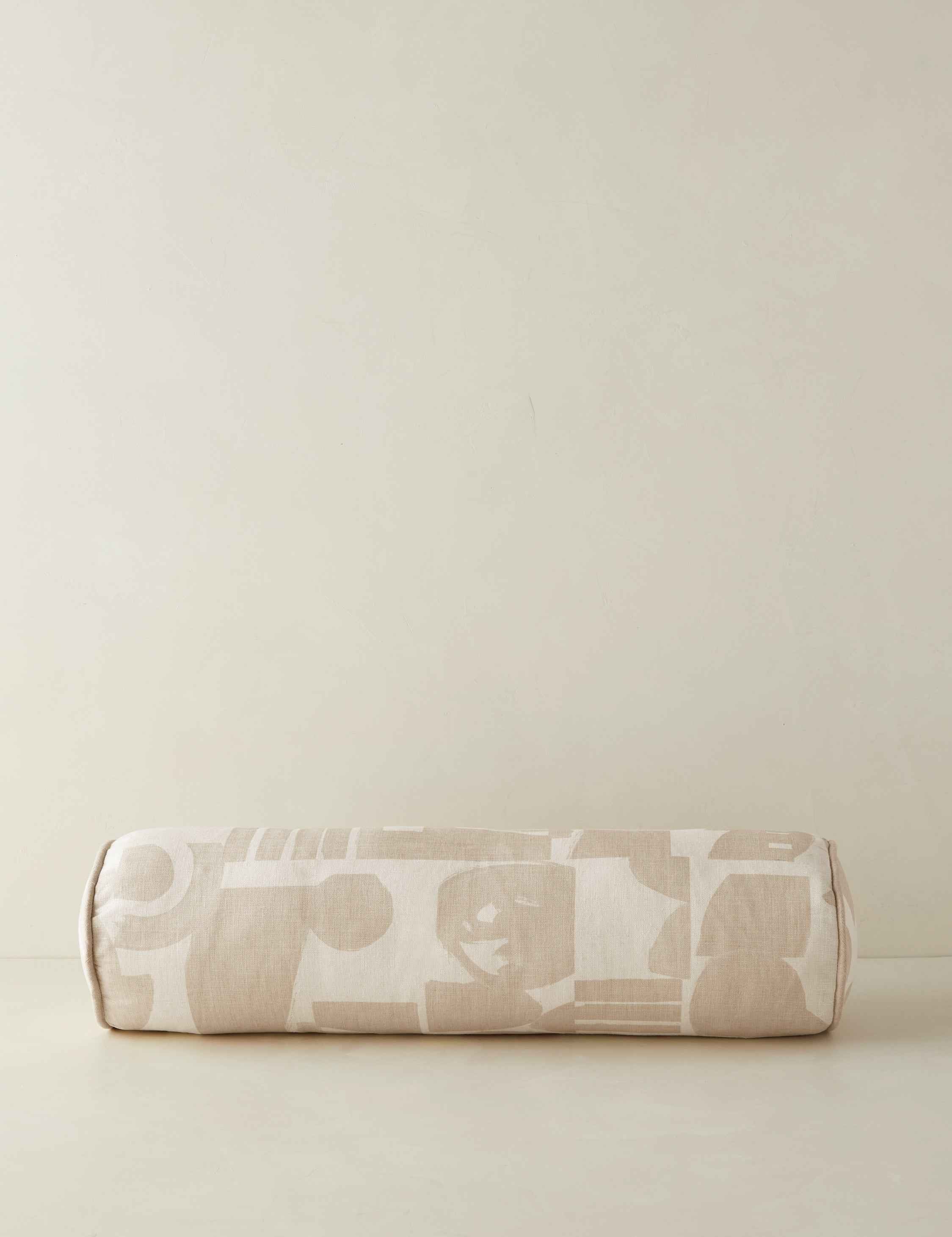Bello Bolster Pillow | Organic Shapes, Linen