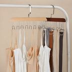 OrganizingLine: Stainless Steel & Wood Hanger – sturdy, rotatable & versatile for accessories & clothing
